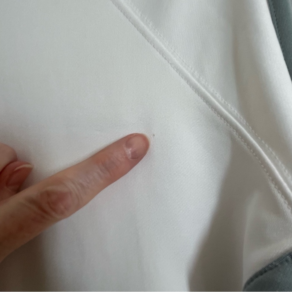 ALO Yoga White and Gray Full Zip Jacket Size Large - Picture 3 of 8